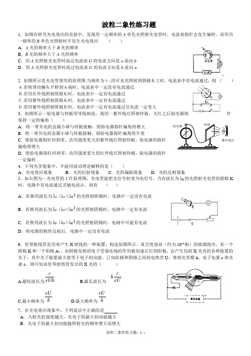 波粒二象性