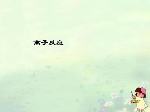 2013届高三化学:《 离子反应》(押题+易错)课件