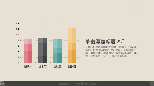 13张扁平漂亮的锐普ppt图表素材