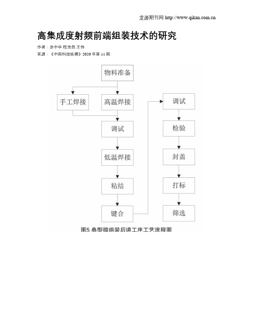 高集成度射频前端组装技术的研究