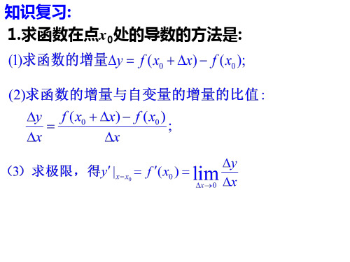 5.2.1 基本初等函数的导数(课件)高二数学课件(人教A版2019选择性必修第二册)