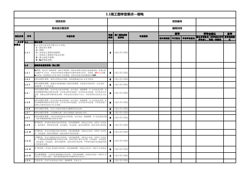 施工图审查要点-弱电