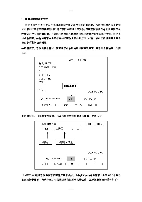 FANUC-0i系统故障报警信息