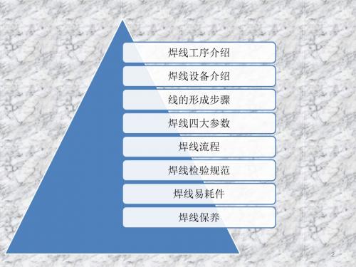 焊线工序知识课件资料