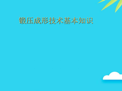 锻压成形技术基本知识