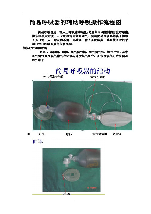 简易呼吸器辅助呼吸操作流程图