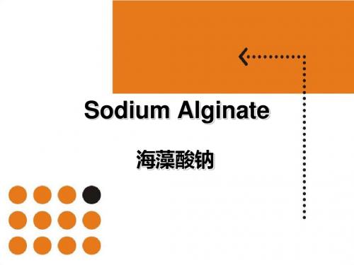 Sodium Alginate 海藻酸钠