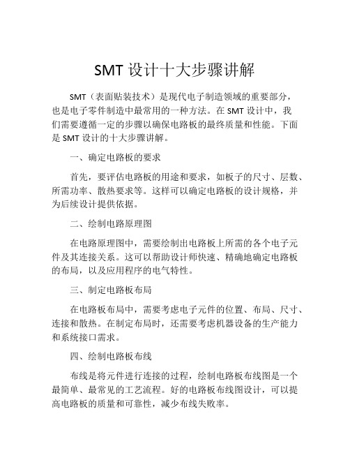 SMT设计十大步骤讲解