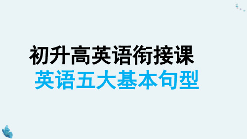 2021年初升高英语衔接课  第3课时 英语词性及句子成分