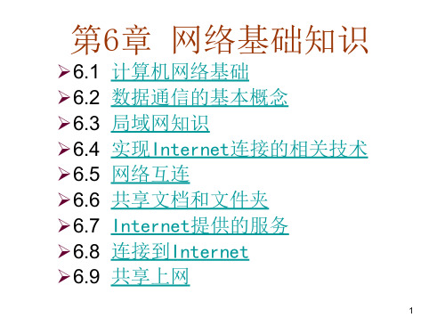 计算机应用基础ppt课件——网络基础知识