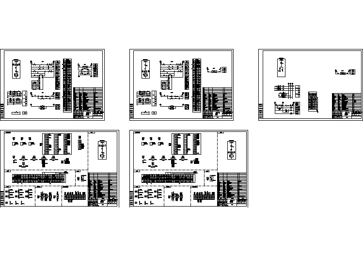 某地区高压柜安装接线图及电气原理图纸
