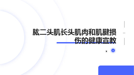 肱二头肌长头肌肉和肌腱损伤的健康宣教