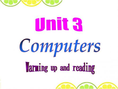 最新人教版高中英语 必修二：Unit3 Computers Warming up and reading课件