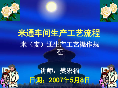 米通车间生产工艺演示文稿