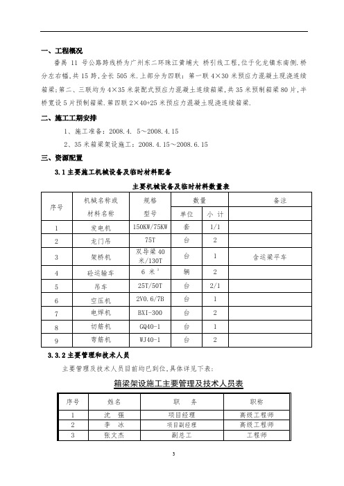 公路跨线桥35M预制箱梁架设施工方案[优秀工程方案]