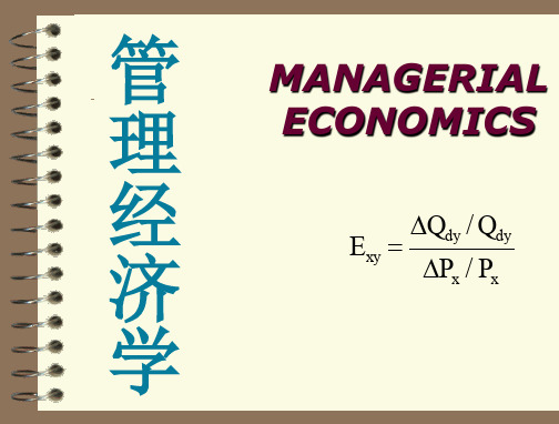 管理经济学-MANAGERIAL--ECONOMICS