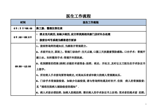 医生工作流程