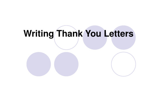 最新Writing_Thank_You_Letters精品资料