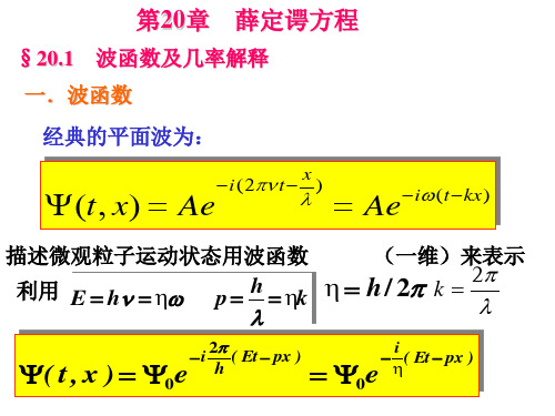 量子力学：薛定谔方程