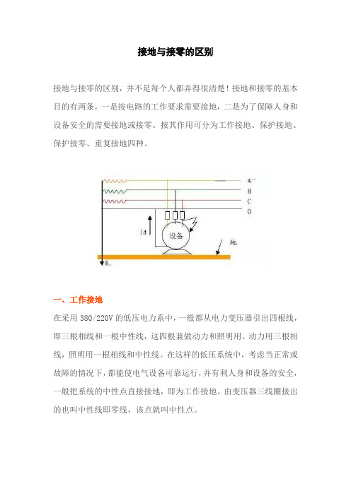 接地与接零的区别,你真的知道吗？