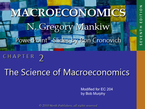 曼昆宏观经济学第七版英文课件第二章