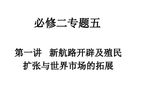 高三历史新航路的开辟(整理2019年11月)