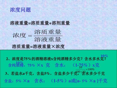 浓度问题(1)PPT课件