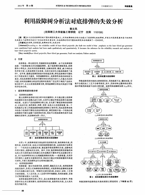 利用故障树分析法对底排弹的失效分析