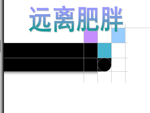 青岛版小学数学六年级上册第七单元课件第6课时 实践活动——远离肥胖