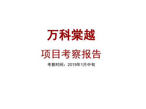 调研报告——万科1精品文档