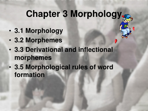 unit 3 Morphology