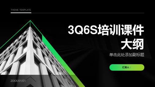 3Q6S培训课件