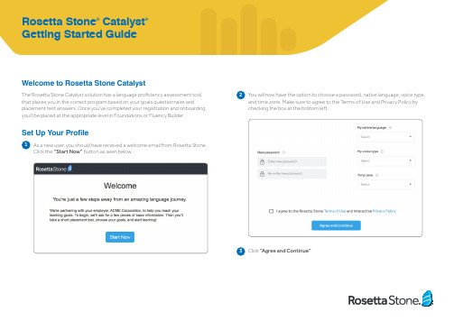 Rosetta Stone Catalyst 用户指南说明书