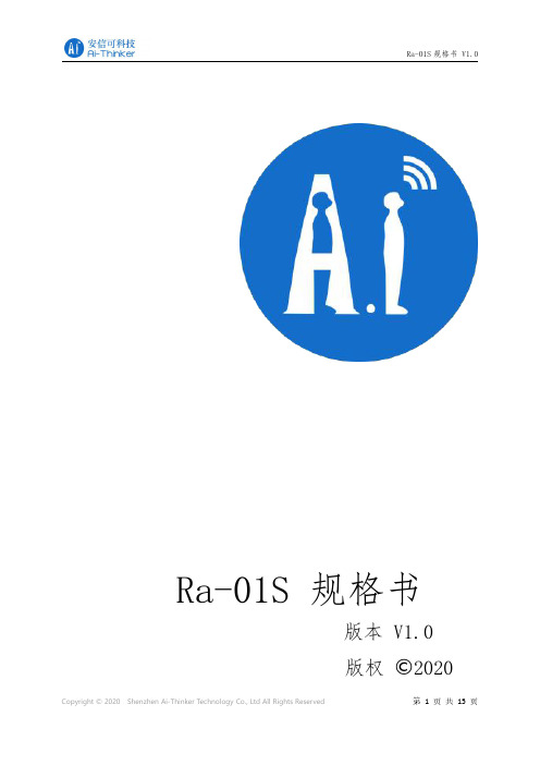 Ra-01S规格书说明书