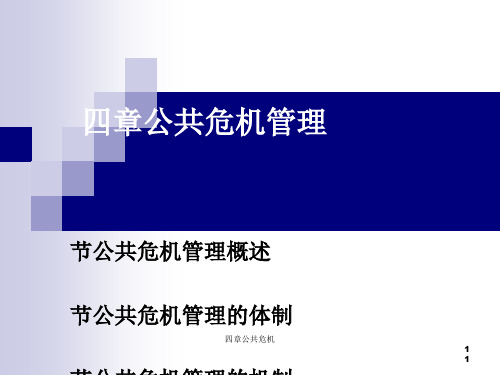 公共危机管理课件(PPT 51张)