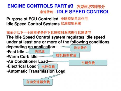 汽车电控系统原理和检修7-怠速控制-文档资料