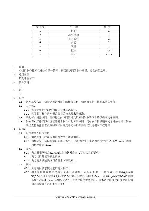 新SMT钢网的制作