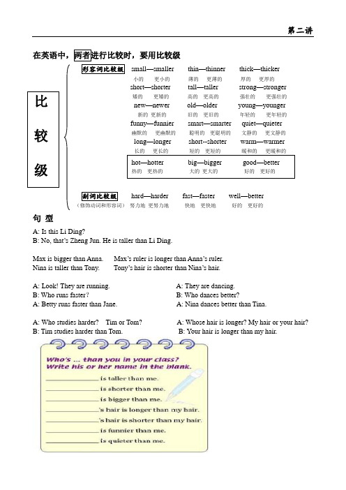 新起点英语五年级上册Unit2精简讲义