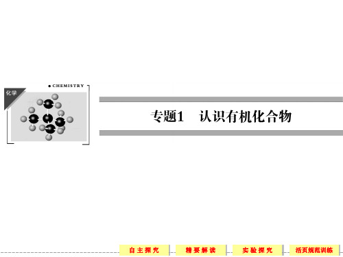 高中化学选修5课件(苏教版)_1-1_有机化学的发展与应用