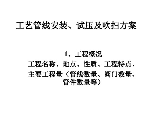 2-工艺管线安装、试压及吹扫