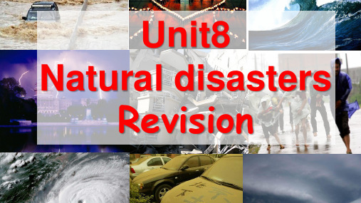 牛津译林版八年级英语上册Unit 8 Natural disasters revision课件