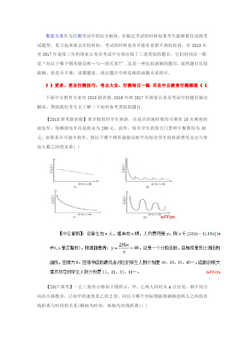 2018国考行测数量关系冲刺：预测题型之函数关系题