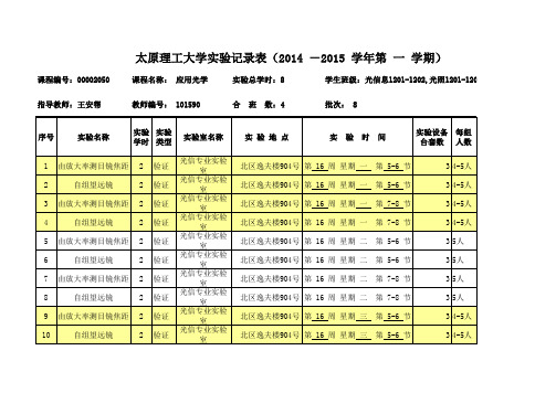 应用光学实验-王安帮 - 副本