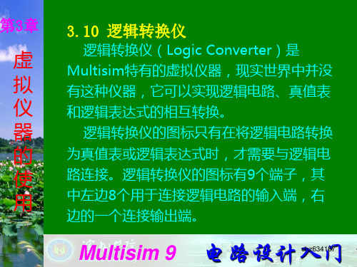 Multisim9电子技术基础仿真实验第三章十逻辑转换仪1