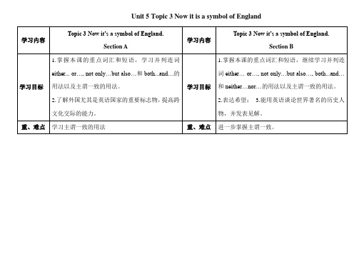 仁爱版九年级英语下册第五单元导学案Topic3