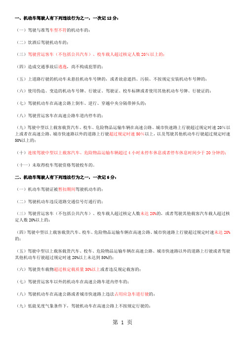 2019年驾照考试C1科目一答题技巧、交通标志大全、知识总结、易错题全集7页