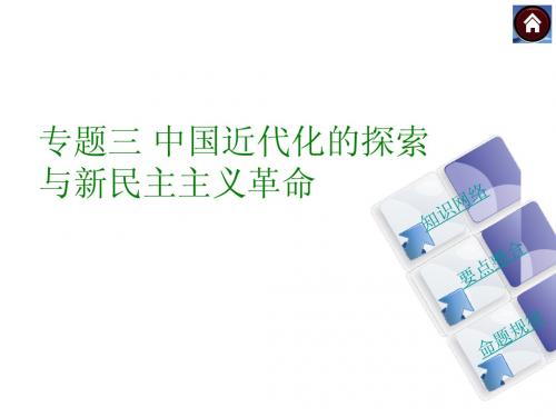 2015年中考历史专题复习课件：专题3 中国近代化的探索与新民主主义革命(共14张PPT)