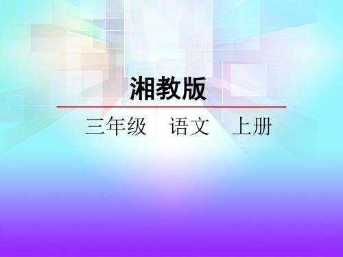 三年级上册语文课件-29黑猫警长   湘教版 (共21张PPT)