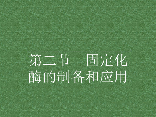 高中生物 3.2 固定化酶的制备和应用课件 苏教版选修1