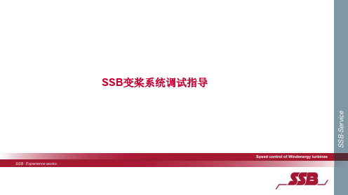 SSB变桨系统调试指导  ppt课件